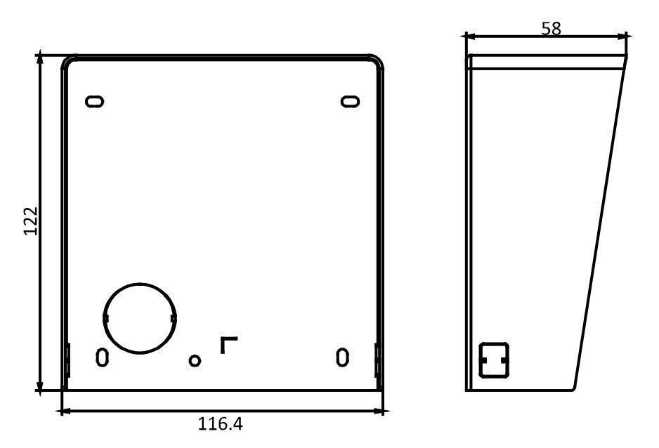 Hikvision DS-KABD8003-RS1 Protection contre la pluie de la station de porte modulaire