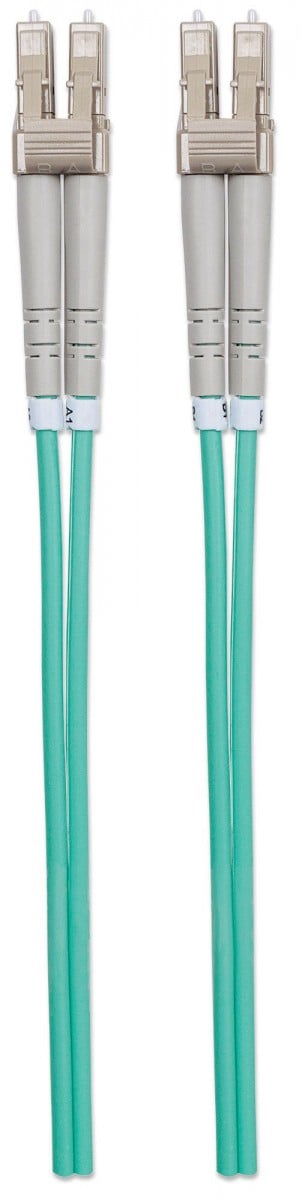 Intellinet 750080 câble de fibre optique 5 m LC OM3 Couleur aqua