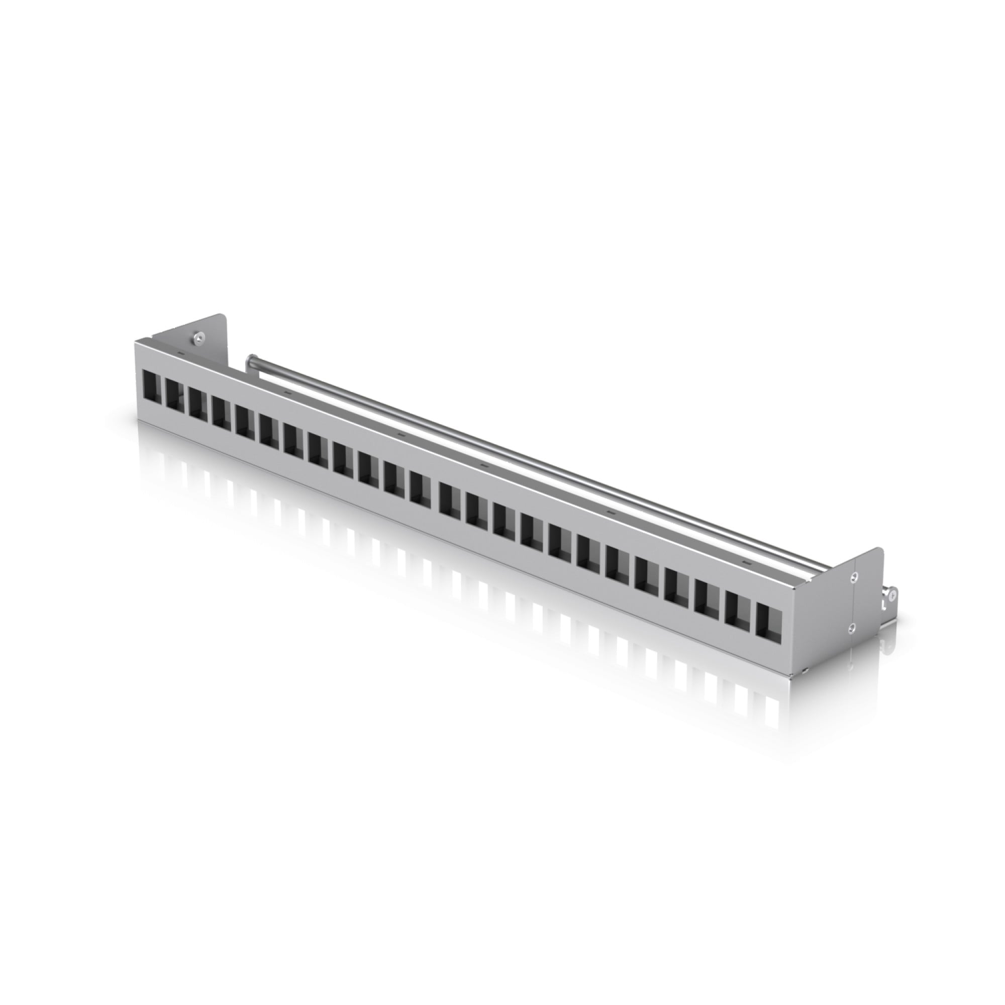 Rack mount 24-port blank patch panel