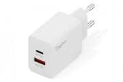 Chargeur mural Digitus DA-10301 GaN II 30W | 1x USB-C, 1x USB-A | PD 3.0, QC 3.0 | Blanc