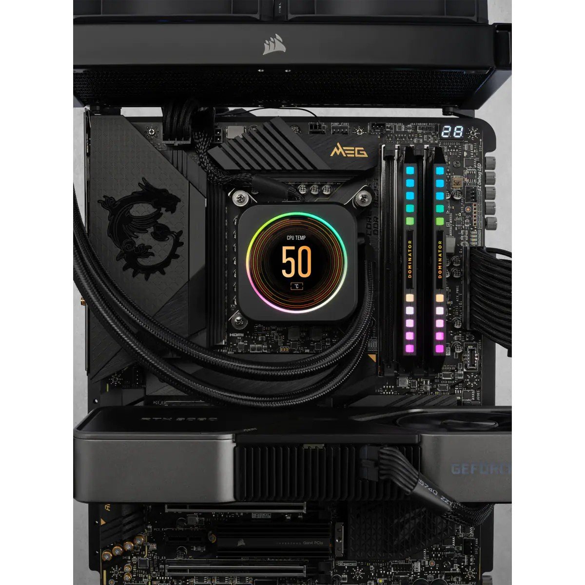 Module de mémoire Corsair Dominator CMT64GX5M2B5600C40 64 Go 2 x 32 Go DDR5