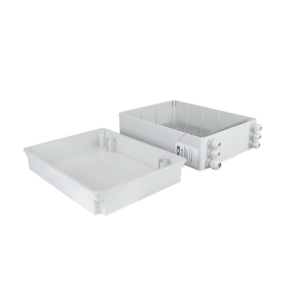 BCS BCS-XL Boîtier Externe Gris IP56 avec Espace pour Batterie 18Ah 300x220x120mm