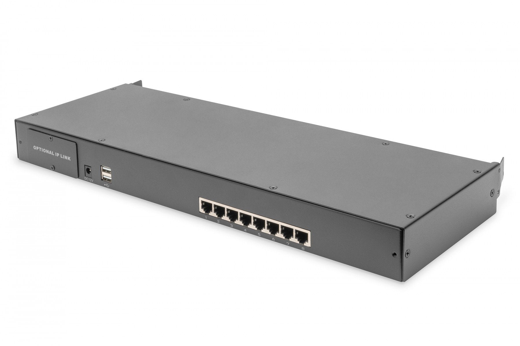 Digitus DS-72216 commutateur écran, clavier et souris Grille de montage Noir