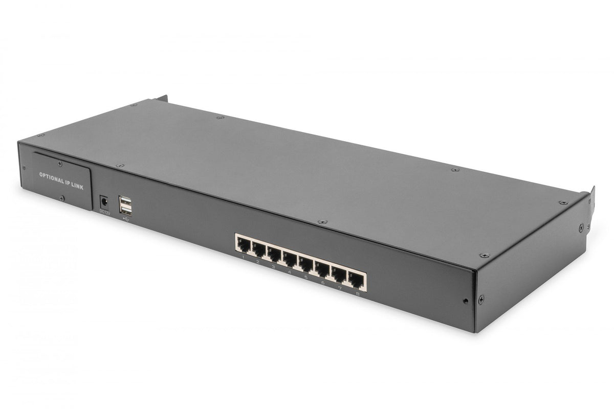 Digitus DS-72216 commutateur écran, clavier et souris Grille de montage Noir