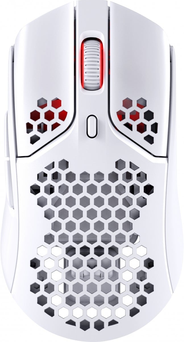 Souris de jeu sans fil HyperX Pulsefire Haste - Pixart PAW 3335 16000 DPI 61g blanche