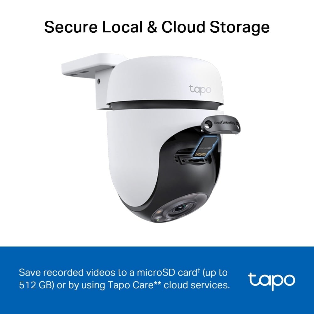 TP-LINK Outdoor Pan/Tilt Security WiFi Camera 2K Resolution-With The Resolution of 2304x1296px