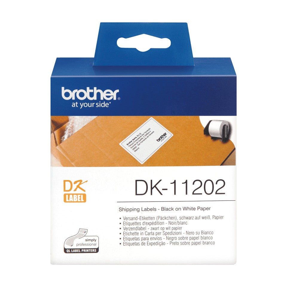 BROTHER P-TOUCH DK-11202 die-cut mailing label 62x100mm 300 labels
