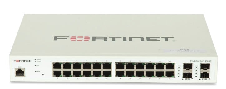 FortiSwitch-224E Layer 2/3 FortiGate switch controller compatible switch with 24 x GE RJ45 ports, 4 x GE SFP