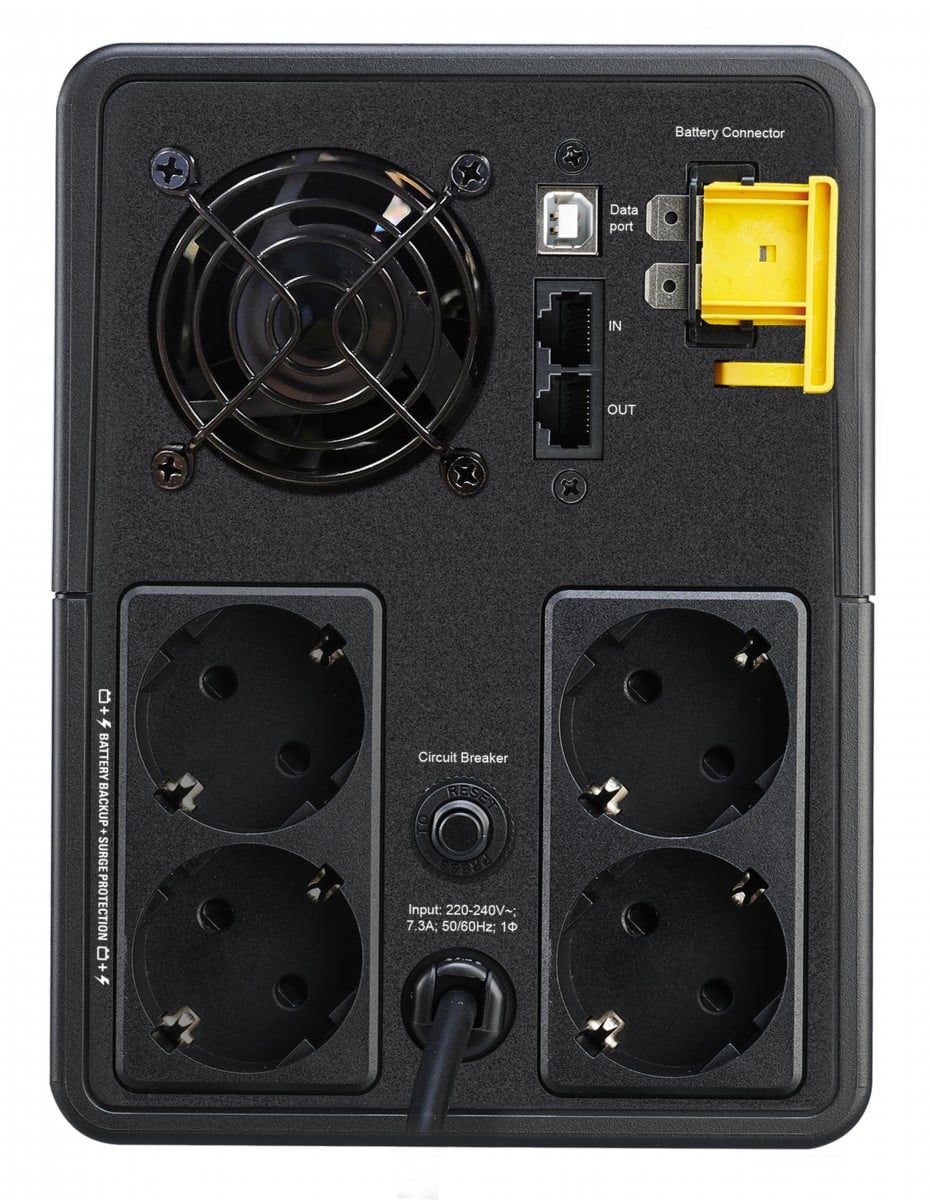 APC BX1600MI-GR alimentation d'énergie non interruptible Interactivité de ligne 1,6 kVA 900 W 4 sortie(s) CA