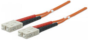 Intellinet 472630 câble de fibre optique 20 m SC OM2 Orange