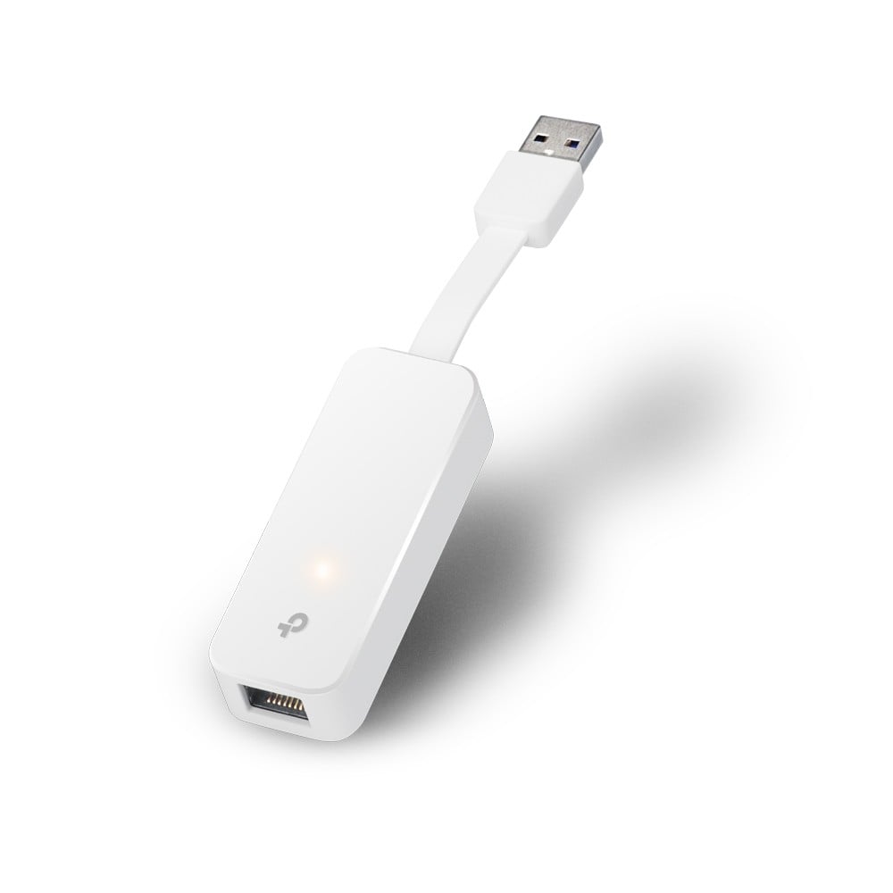 TP-LINK USB 3.0 to Gigabit Ethernet Adapter, 1 port USB 3.0 connector and 1 port Ethernet port