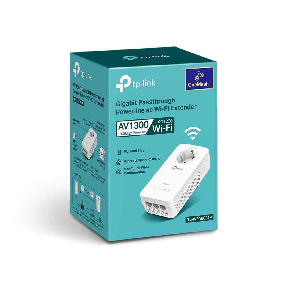 TP-Link TL-WPA8631P Adaptateur réseau CPL 300 Mbit/s Ethernet/LAN Wifi Blanc 1 piece(s)