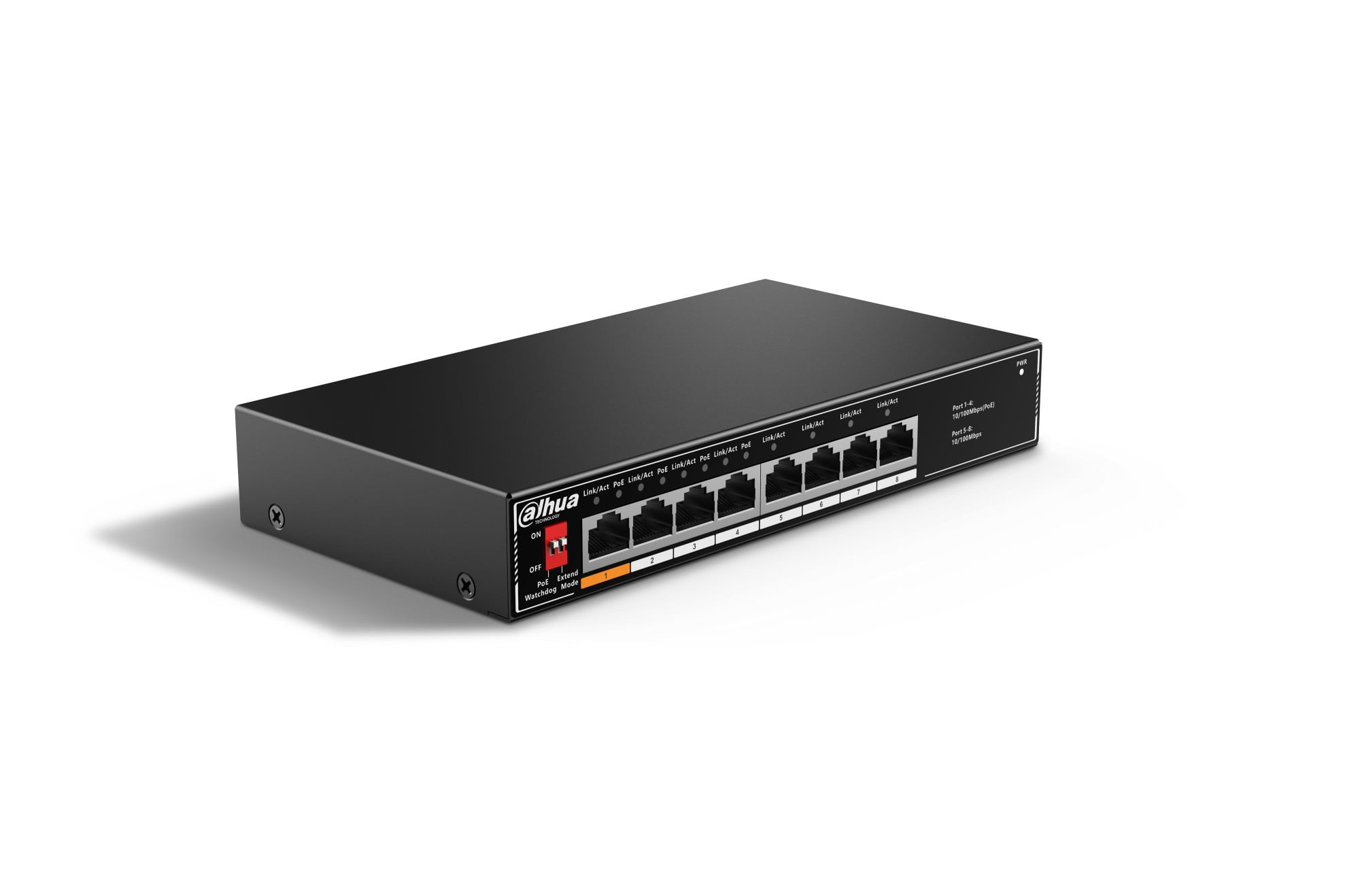 Dahua SF1008LP Commutateur de bureau non géré 8 ports avec 4 ports PoE
