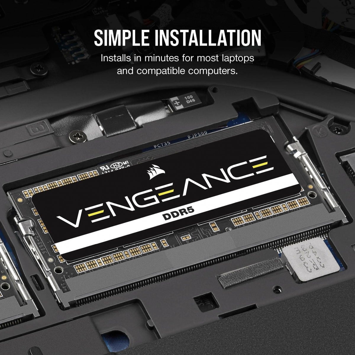 Module de mémoire Corsair Vengeance CMSX64GX5M2A5200C44 64 Go 2 x 32 Go DDR5