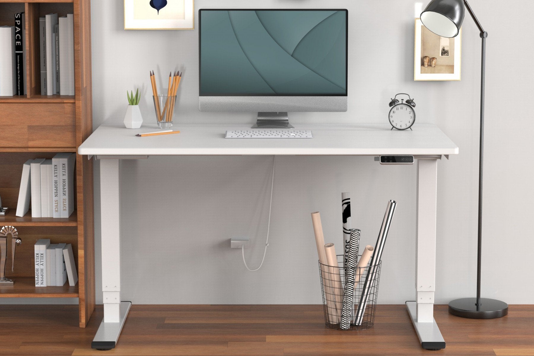 Digitus DA-90433 Cadre de bureau Electrique 2 pieds