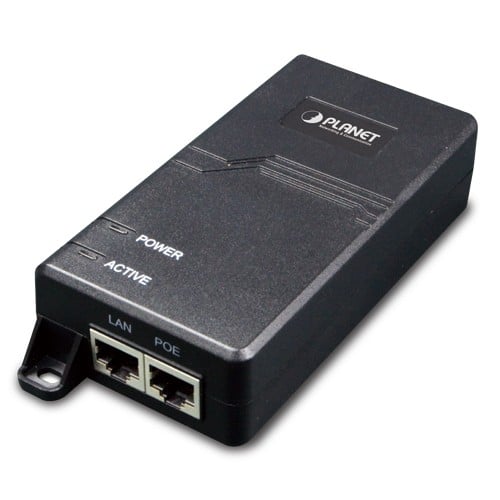PLANET POE-163 commutateur réseau Gigabit Ethernet (10/100/1000) Connexion Ethernet, supportant l'alimentation via ce port (PoE) Noir