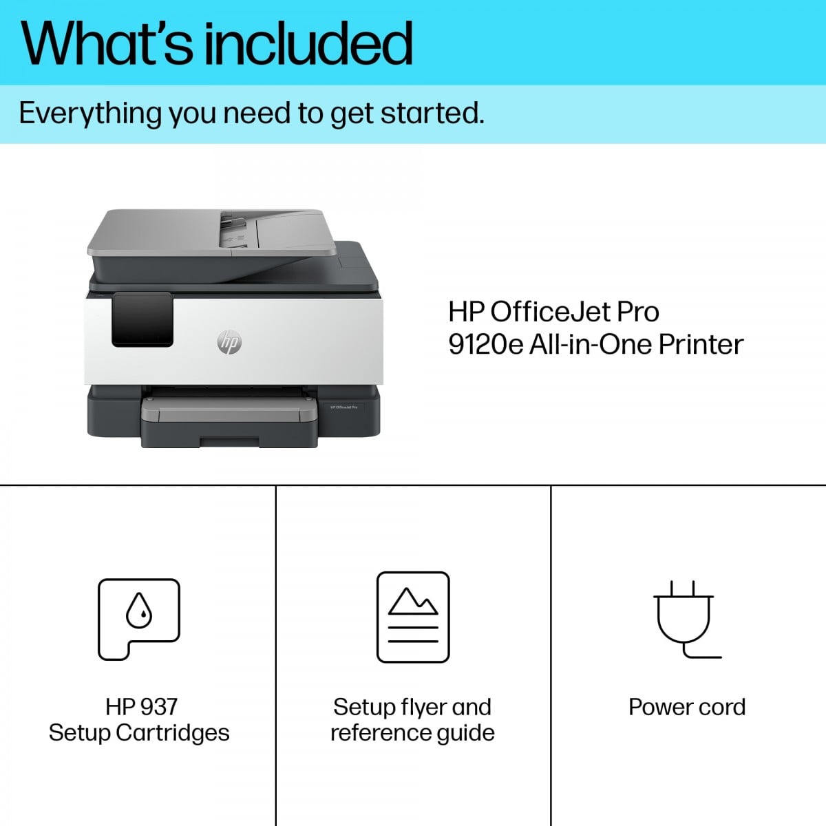 HP OfficeJet Pro 9120e A4 Duplex 1200 x 1200 DPI 22ppm Wi-Fi AirPrint