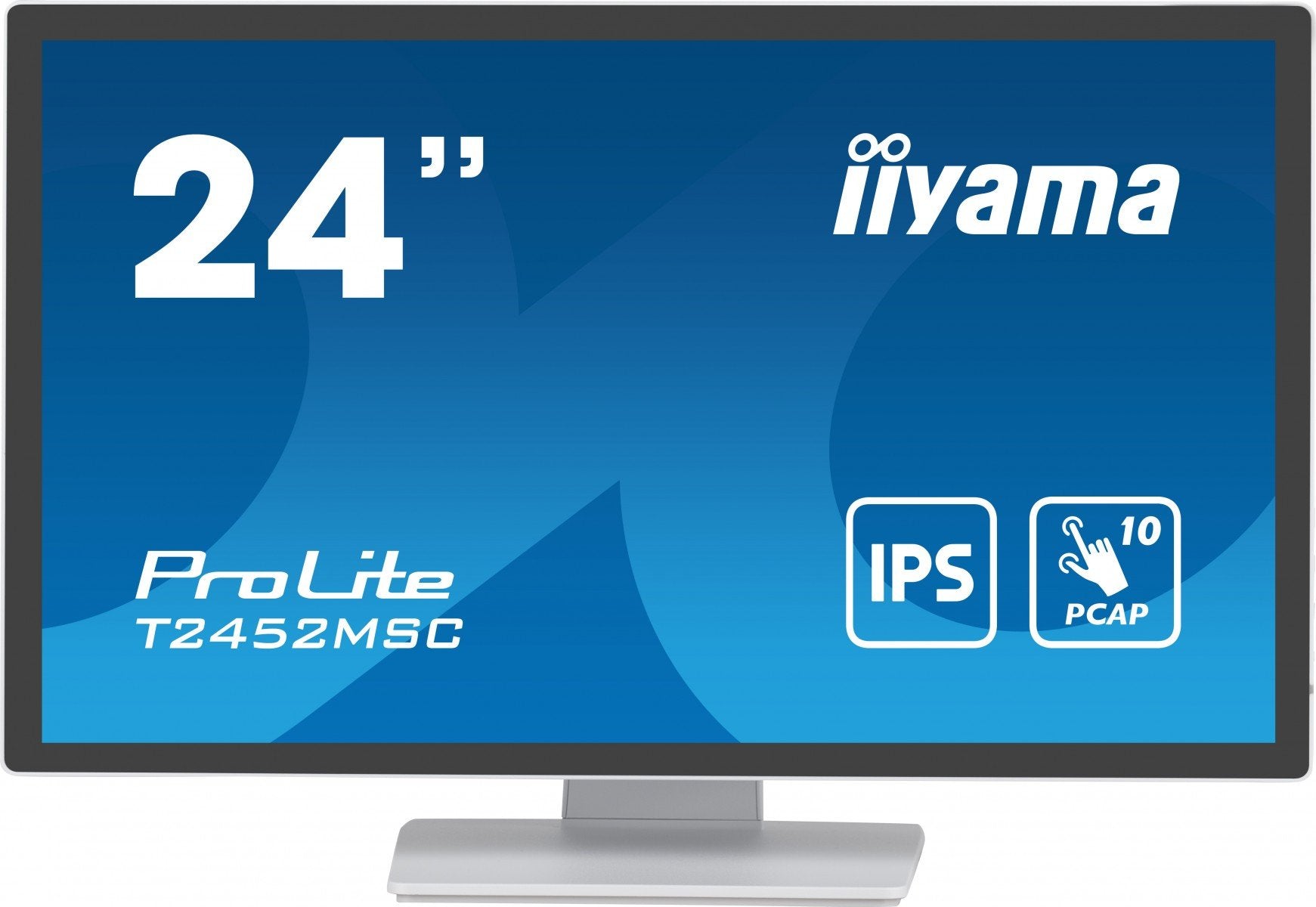 iiyama ProLite T2452MSC-W1 écran plat de PC 61 cm (24") 1920 x 1080 pixels Full HD LCD Écran tactile Multi-utilisateur Blanc