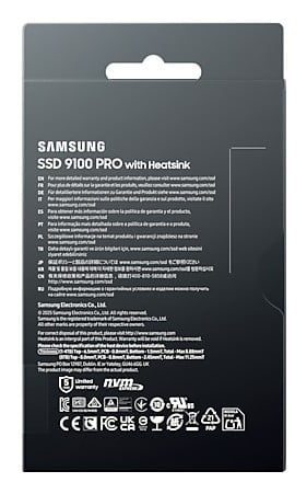 Samsung 9100 PRO 8TB with Heatsink