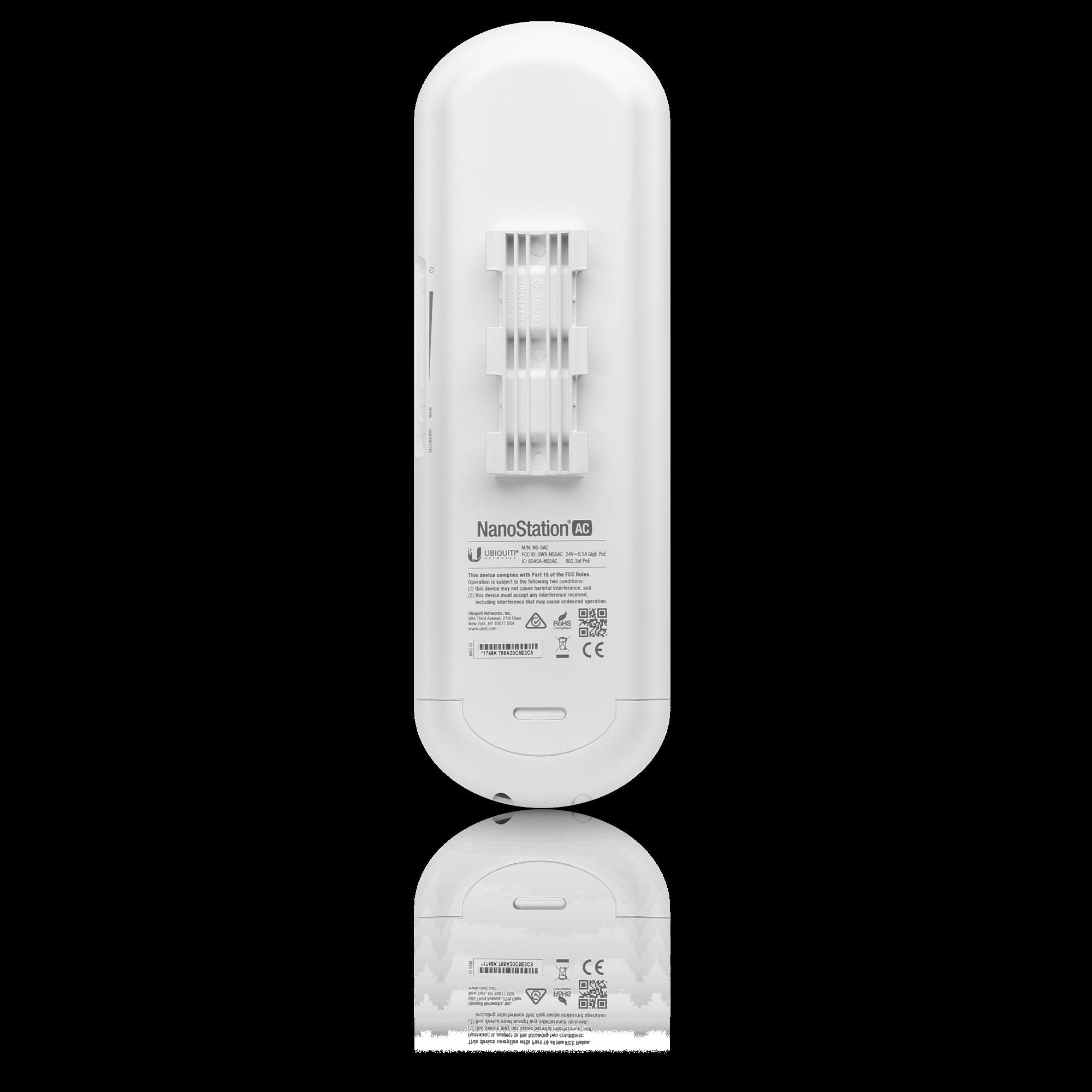 Ubiquiti NS-5AC Networks NanoStation AC 1000 Mbit/s Blanc Connexion Ethernet, supportant l'alimentation via ce port (PoE)