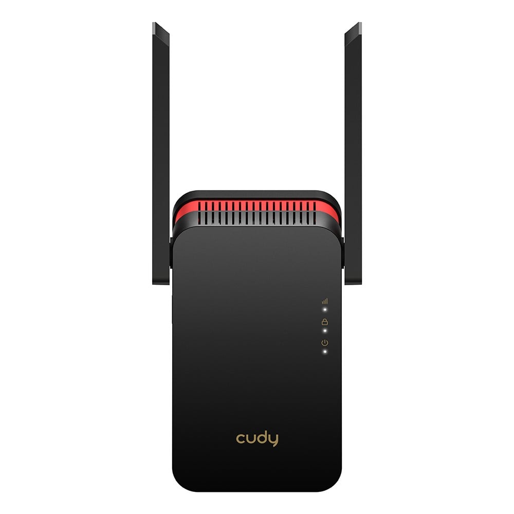Cudy RE3000 prolongateur réseau Répéteur réseau Noir, Rouge 10, 100, 1000 Mbit/s