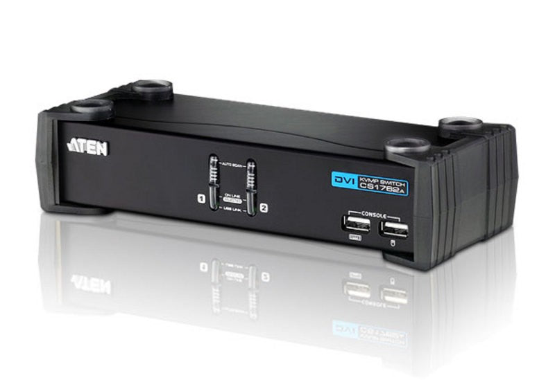Aten CS1762A KVM DVI / USB + Audio - 2 ports avec cables