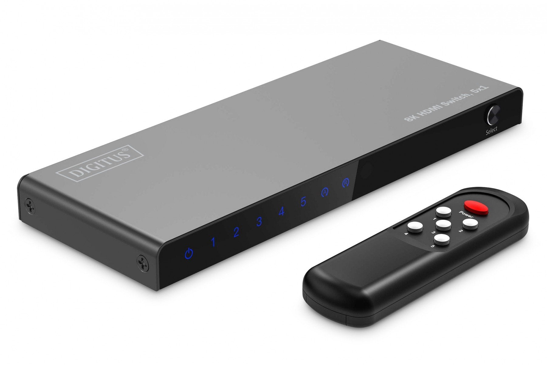 Commutateur HDMI 5x1, 8K/60Hz (4:4:4) avec HDR, 48 Gbps, HDCP 2.3