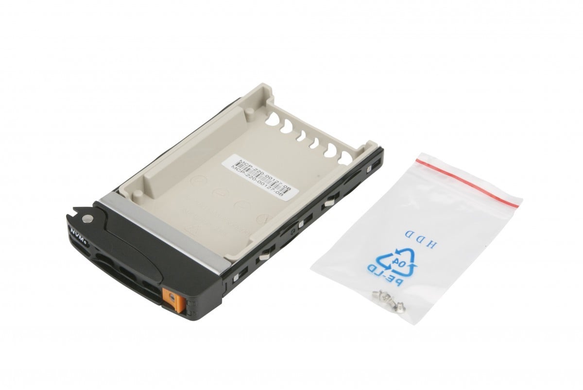 Supermicro MCP-220-00127-0B Obturateur de baie de lecteur Plateau de stockage de disques Noir, Blanc