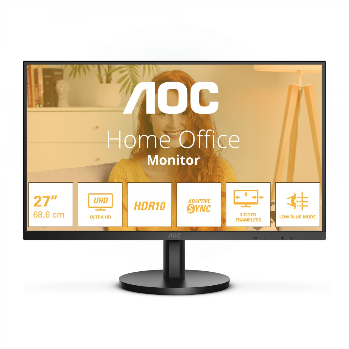 AOC U27B3M 27p 3840x2160 2xHDMI DP Black