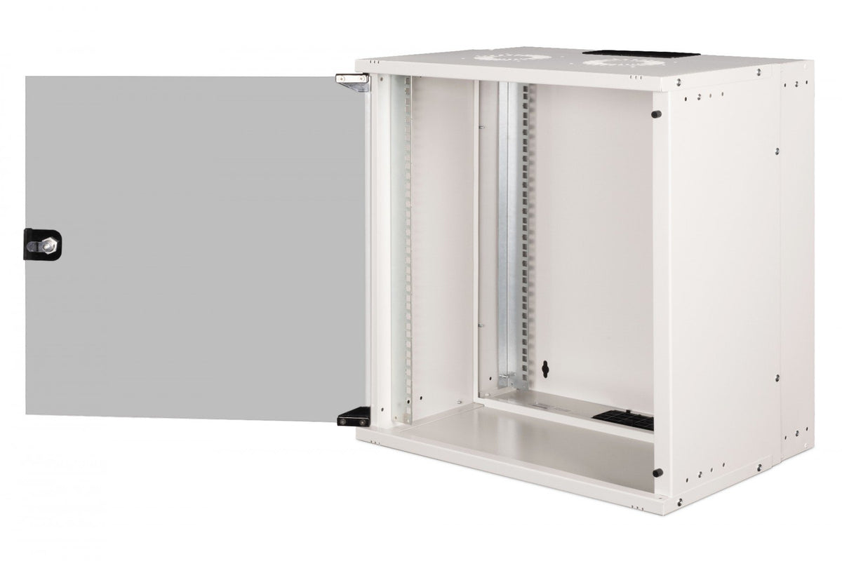 "Armoire réseau murale 19"" 12U, SOHO PRO 595 x 540 x 400 mm, porte en verre, gris, non assemblée, 60 kg"