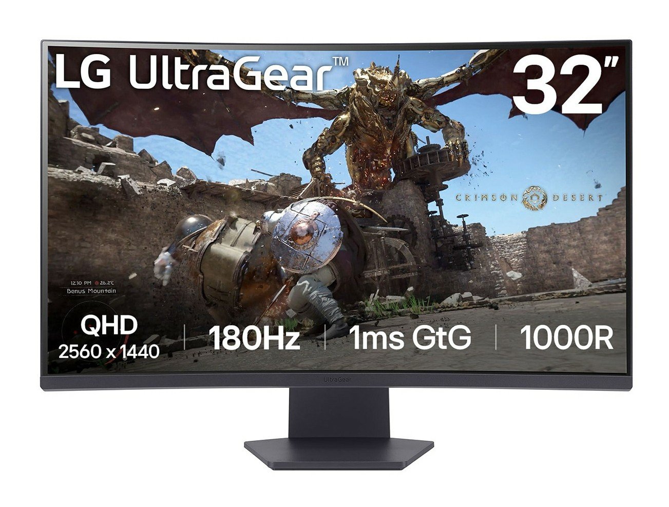 "LG 32GS60QC-B écran plat de PC 80 cm (31.5"") 2560 x 1440 pixels Quad HD LCD Noir"