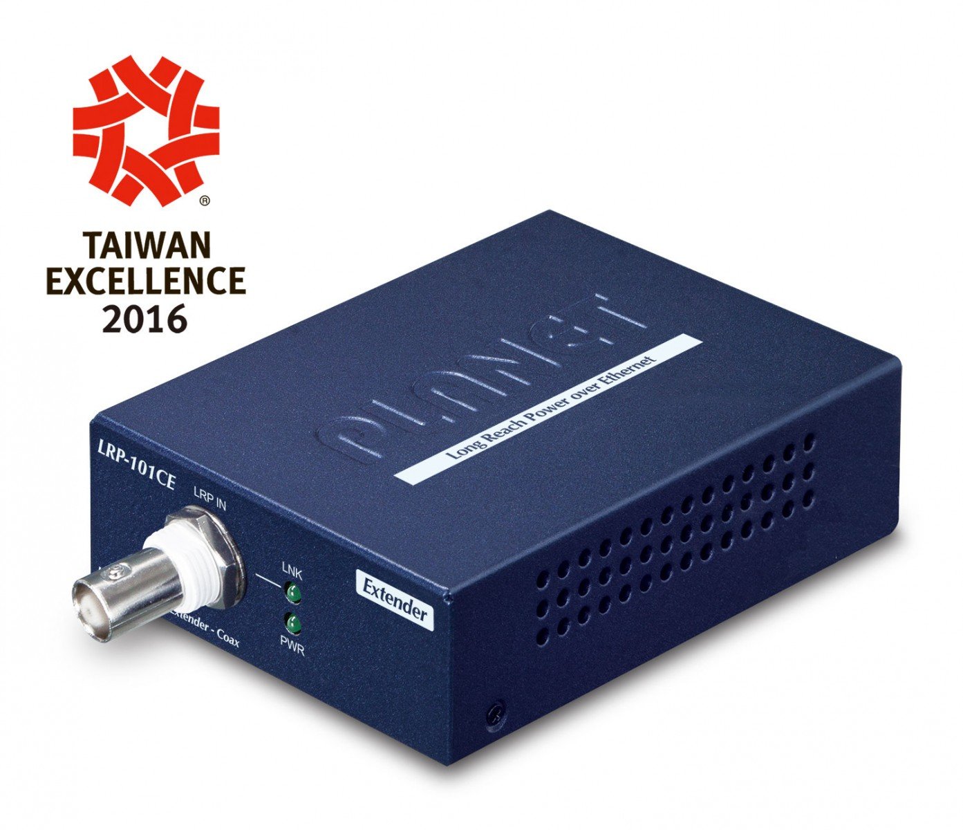 PLANET LRP-101C-KIT prolongateur réseau Émetteur et récepteur réseau Bleu 10, 100 Mbit/s