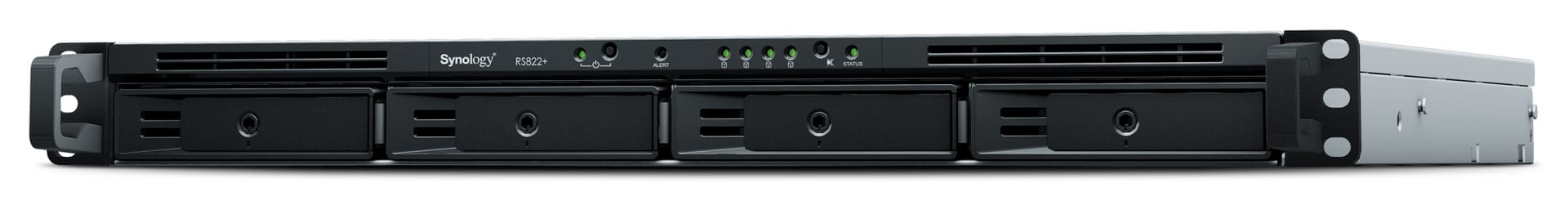 SYNOLOGY RS822RP+ 4-Bay NAS-Rackmount AMD Ryzen V1500B 4-core 2.2GHz 2Go DDR4 ECC SODIMM 2xUSB 3.2 RJ-45 4x1GbE