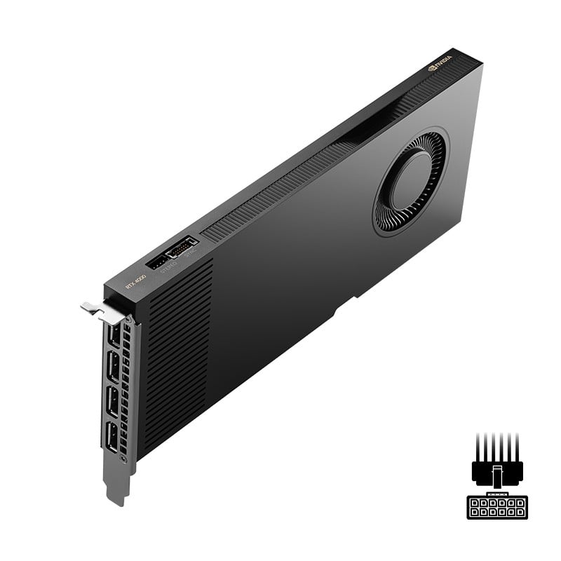 PNY NVIDIA RTX A4000 Ada 20Go GDDR6 160-bit 4xDP 1.4 PCI-Express x16 Gen 4.0