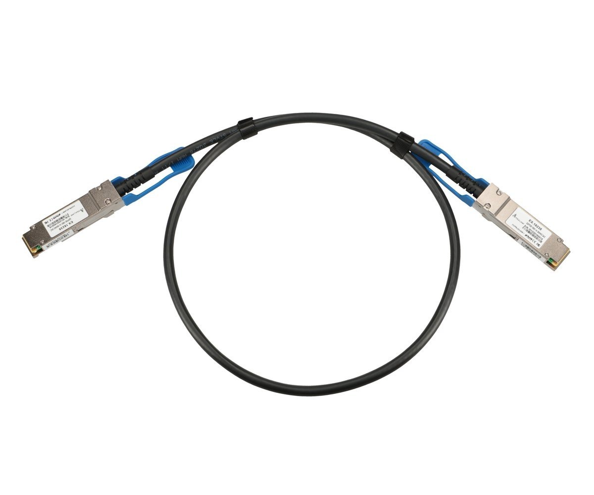 Extralink QSFP28 DAC CABLE 100G 1M 30AWG PASSIVE câble InfiniBand et a fibres optiques Noir