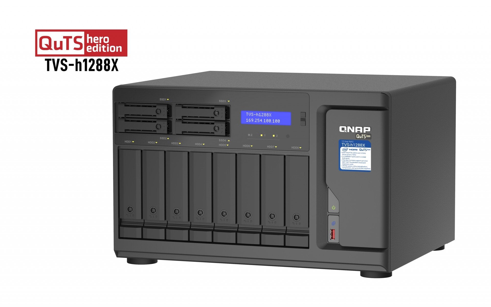 12-Bay TurboNAS Xeon W-1250 16GB RAM
