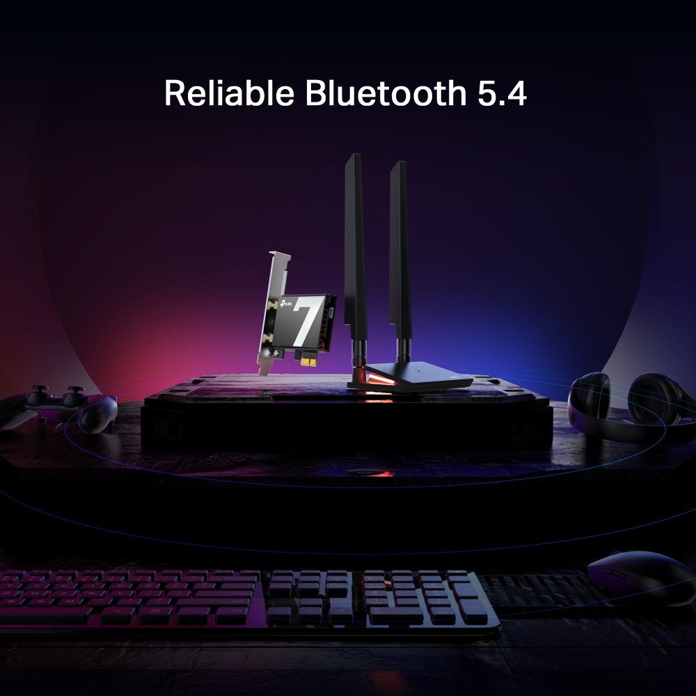 BE9300 Wi-Fi 7 Bluetooth 5.4 PCIe Adapte