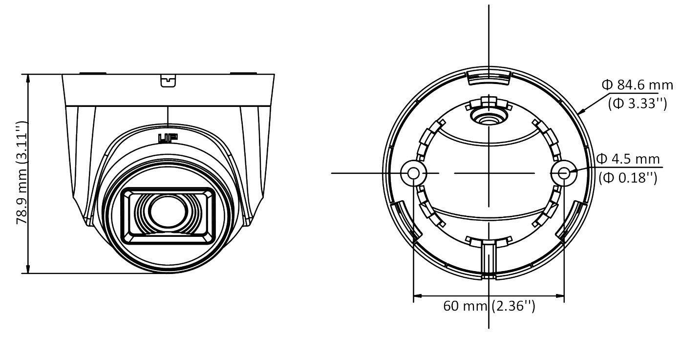 Hikvision DS-2CE76D0T-ITPF(2.8mm)(C) Caméra Turret Fixe Intérieure 2 MP