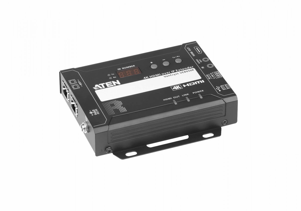ATEN VE8950R - 4096 x 2160 pixels - Récepteur AV - 100 m - Avec fil - Noir - HDCP