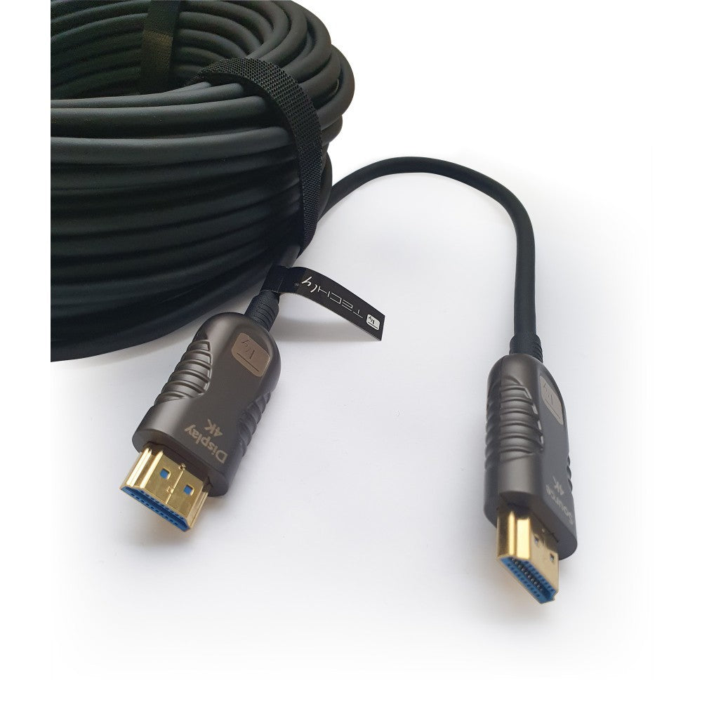 Techly ICOC HDMI-HY2-010 Câble HDMI vers HDMI 2.0 optique 4K M/M 10m