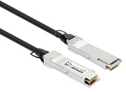 Intellinet 508506 câble InfiniBand et a fibres optiques 1 m QSFP+ Noir, Argent