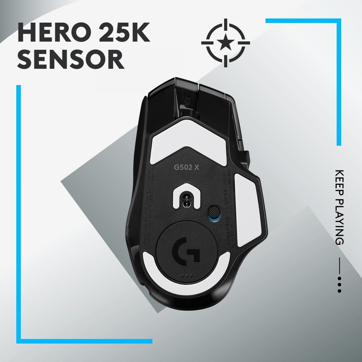 LOGITECH G502 X LIGHTSPEED - BLACK/CORE - EER2
