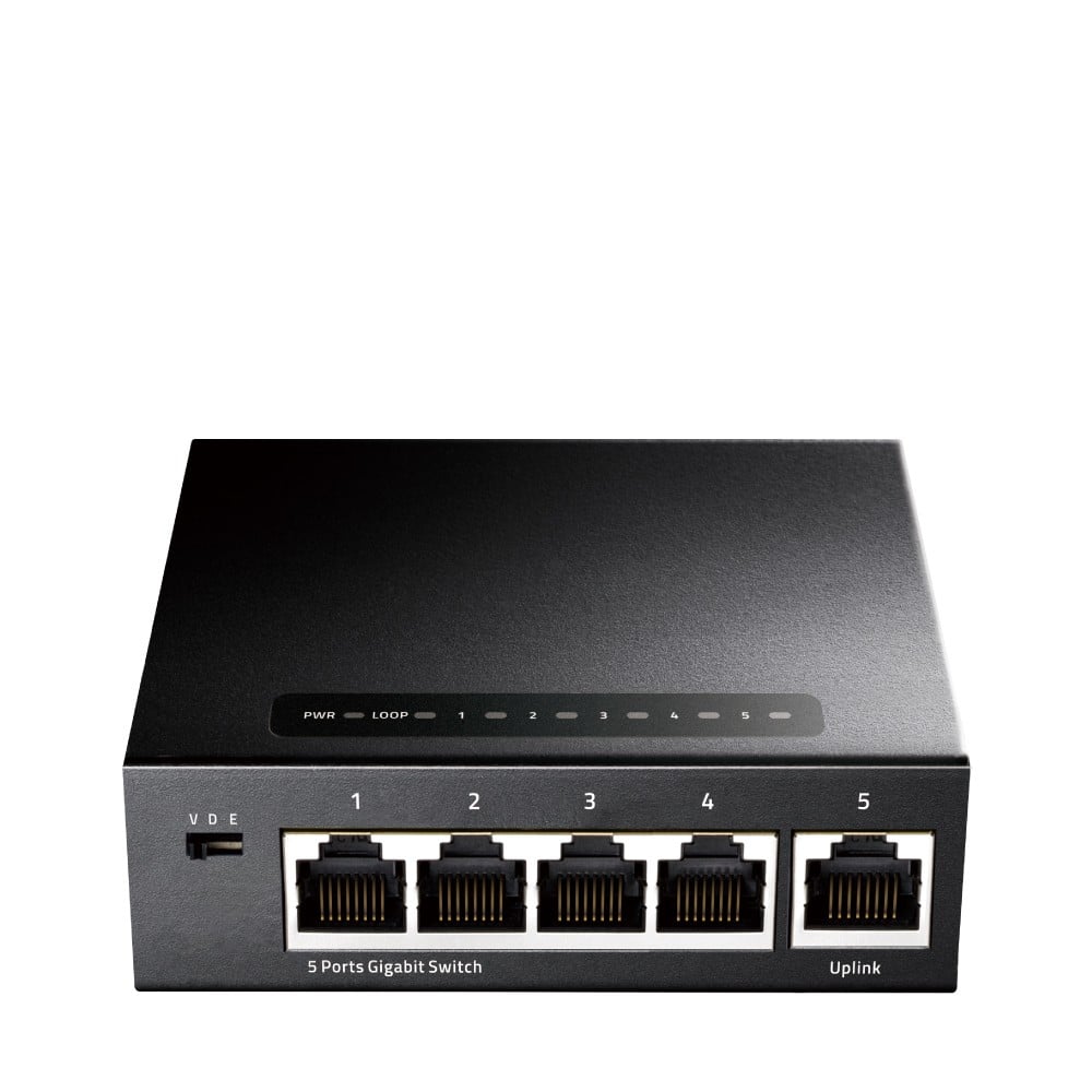 Cudy GS105 commutateur réseau Non-géré Gigabit Ethernet (10/100/1000) Noir