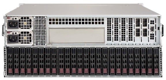 Supermicro CSE-836BE1C-R1K03JBOD boîtier de disques Rack (4 U) Noir