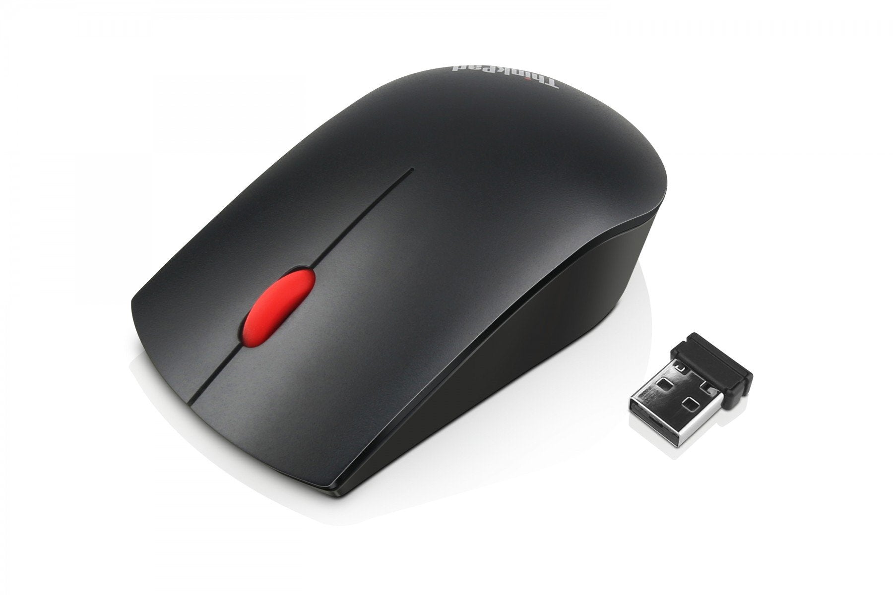 Lenovo ThinkPad Essential Wireless Mouse - Souris - laser - 3 boutons - sans fil - 2.4 GHz - récepteur sans fil USB - ThinkRed