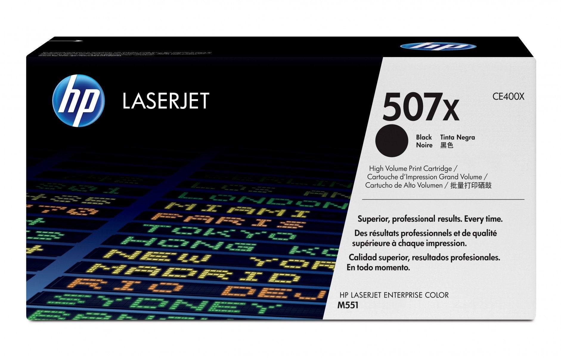 HP 507X original Toner cartridge CE400X black high capacity 11.000 pages 1-pack