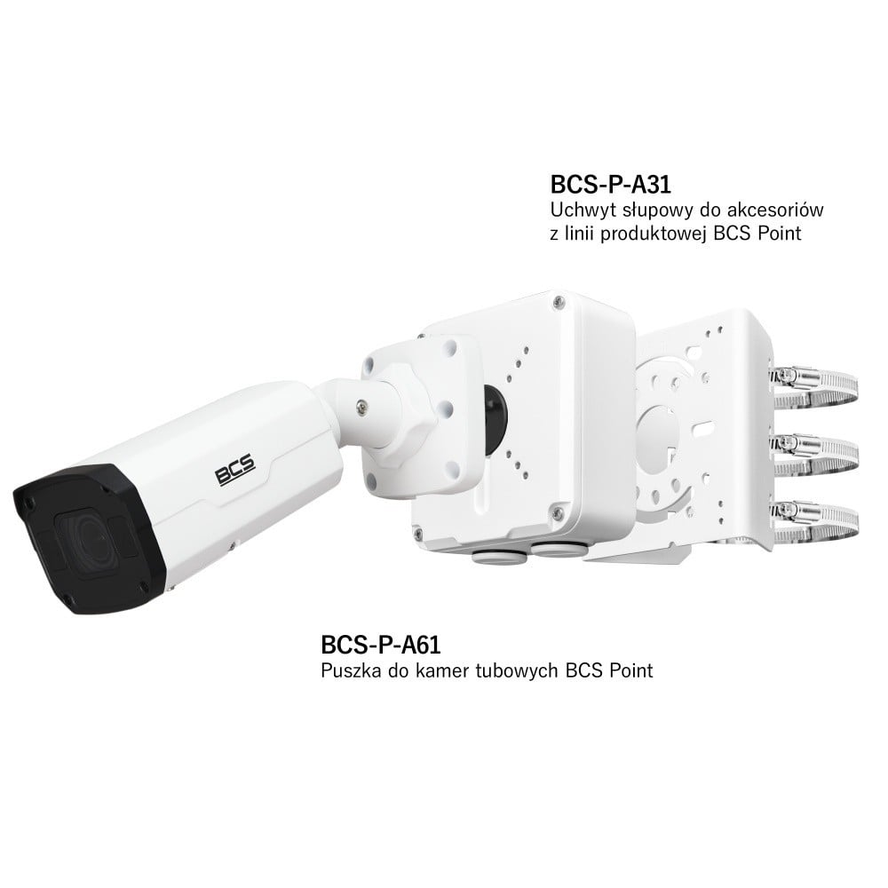 BCS BCS-P-TIP58VSR5-Ai2 Caméra IP tube 8MP avec zoom motorisé et fonctionnalités intelligentes