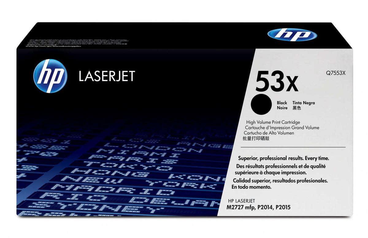 HP 53X toner LaserJet noir grande capacité authentique