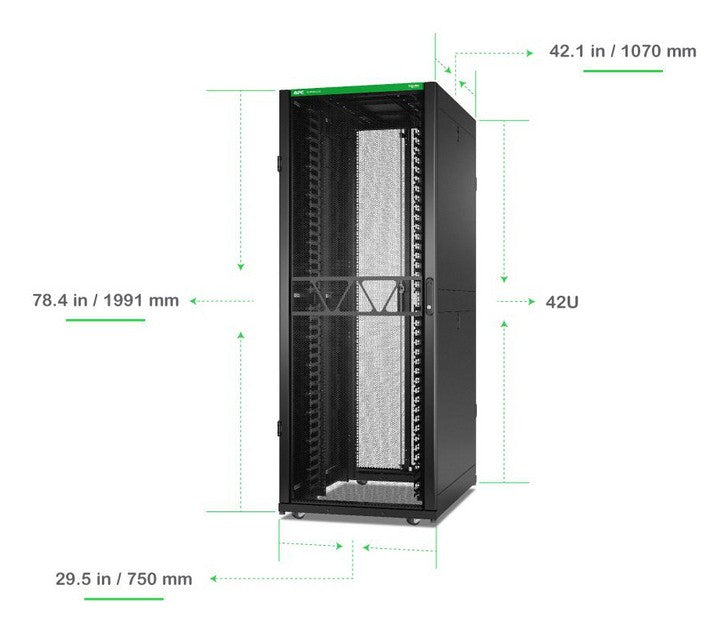 APC NetShelter SX Nwking Encl Gen2 42U 1