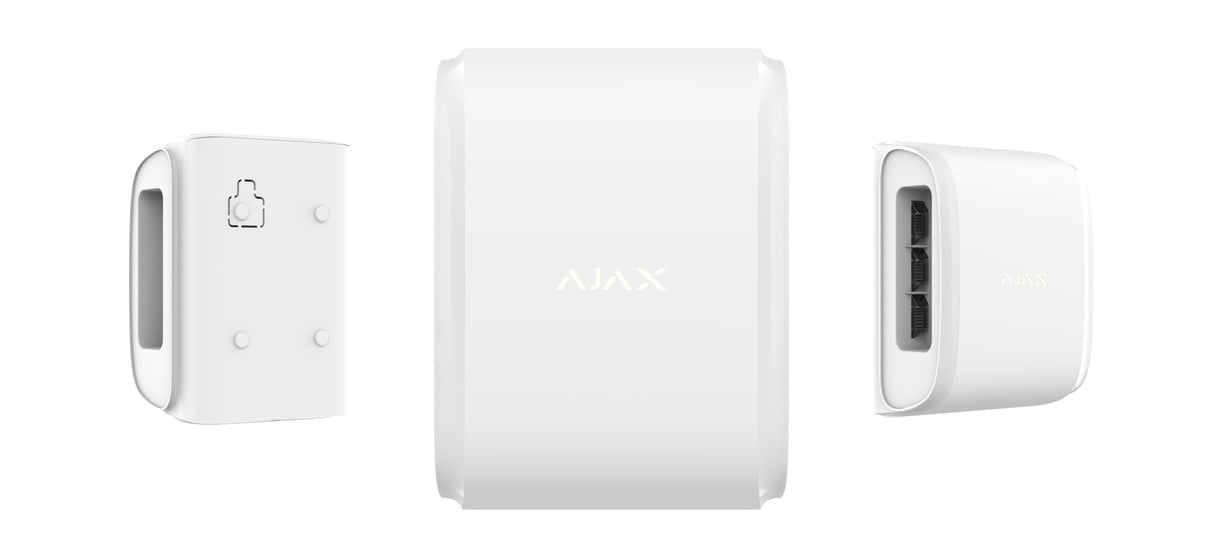 Ajax Systems 39055.81.WH1 DualCurtain Outdoor Jeweller - capteur de mouvement sans fil extérieur - blanc